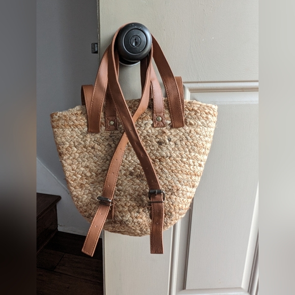 XIX Palms Beachly The Shore Break Jute Insulated Picnic Cooler Backpack NWT - Picture 9 of 11